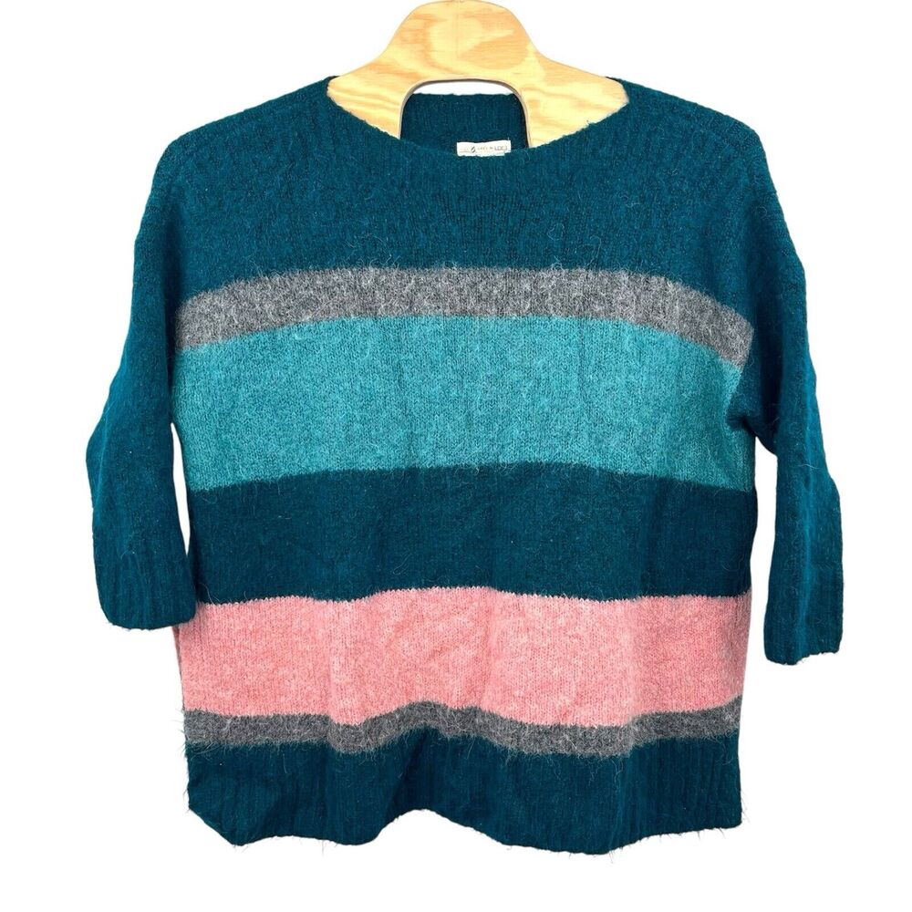 Lou & Grey Antrhopologie Loft Multicolor Acrylic Alpaca Blend Tunic Sweater XXL